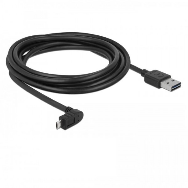 USB kabel datakabel 3m 90° voor Garmin Varia RTL510