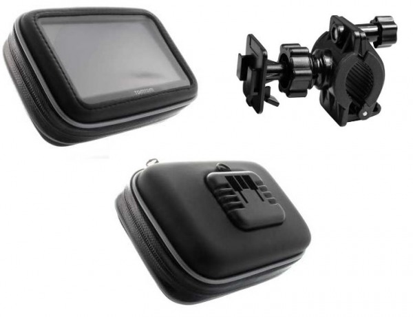 Outdoor Motorcycle bag m. houder voor TomTom Via 120 Central Europe Traffic